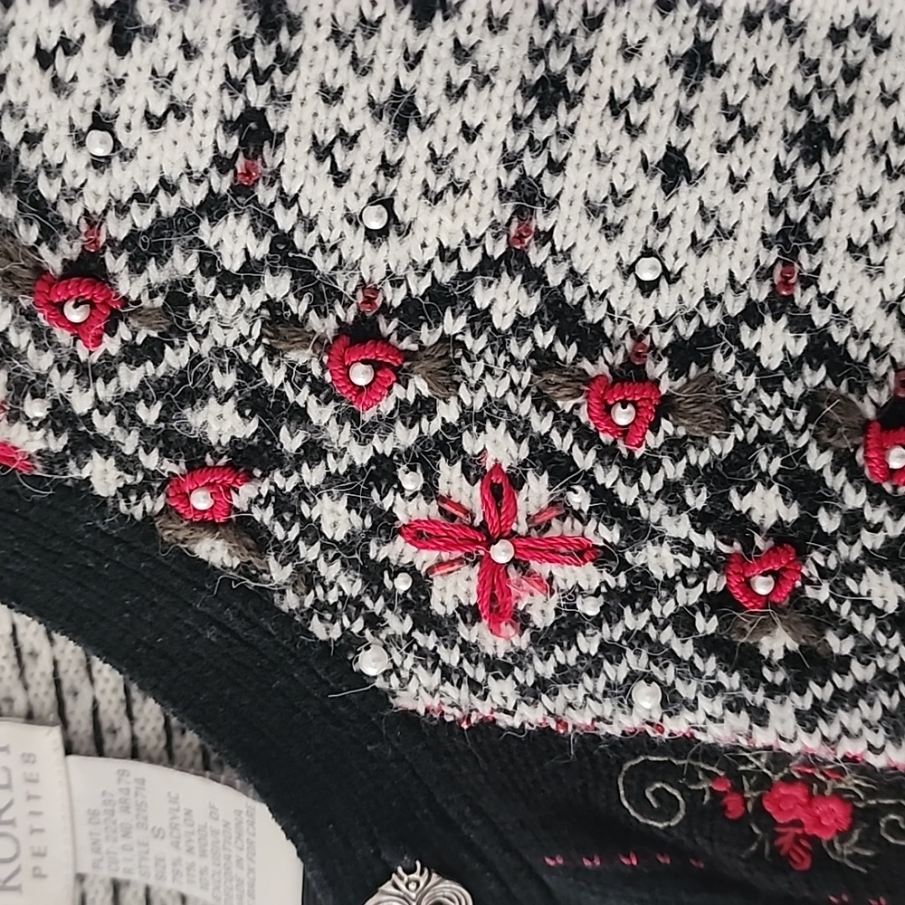 Koret Petites Cardigan sweater, Size SP - Picture 5 of 11